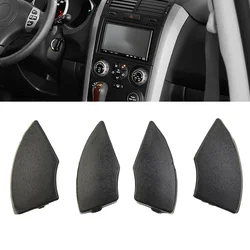 4Pcs Car for fiat 500 radio from 2008 onwards Audio Panel Buttons Black Fascias Trim Mold Cover Radio CD Button Car Accessories