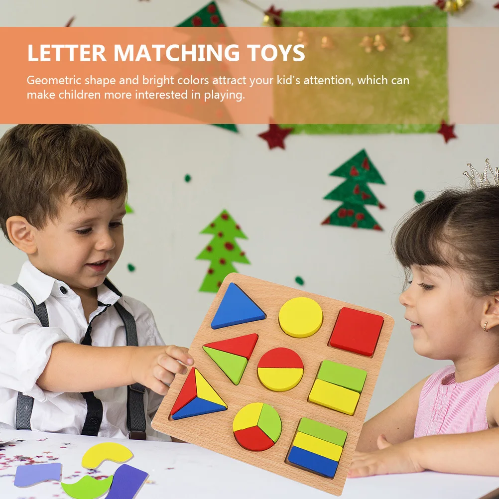 2 set di lettere, numeri, puzzle, forme geometriche, smistamento, apprendimento educativo, blocchi coordinati a forma di legno per bambini