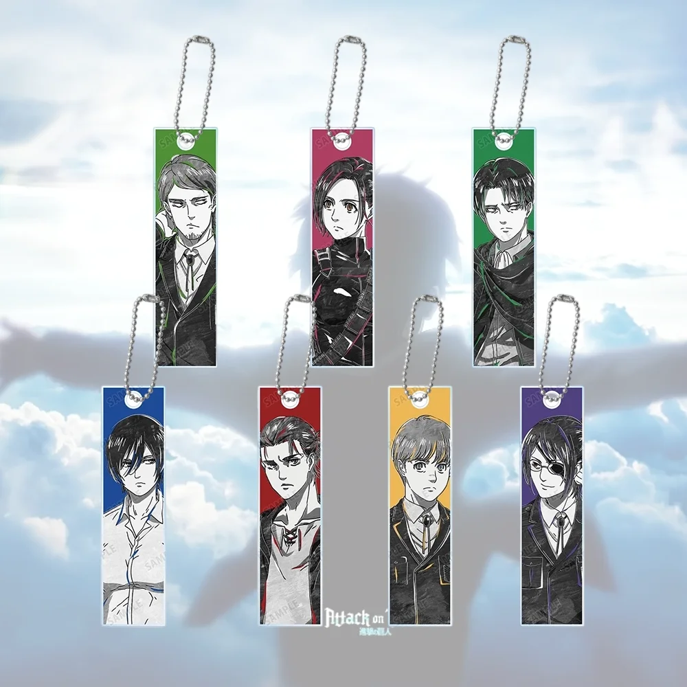 Attack on Titan 6cm Acryl-Schlüsselanhänger Levi Ackerman und Eren Yeager Taschenaccessoire Geburtstagsgeschenk