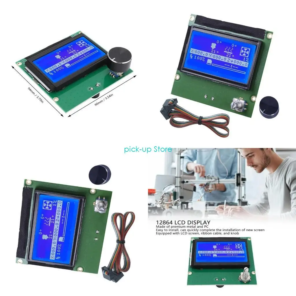

Q5WA 12864 ЖК -панель управления обновлением Easy Installation 12864 Blue Control Panel