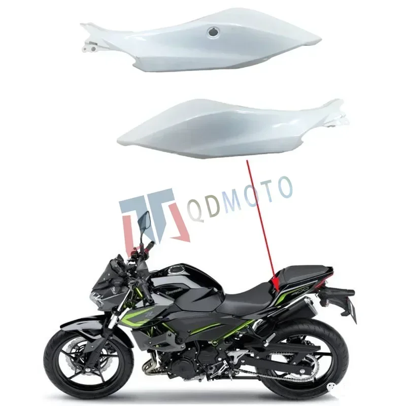 For Kawasaki Z400 2019 Motorcycle Unpainted Rear Tail Side Cover ABS Injection Fairing Z400 2019 Accessories