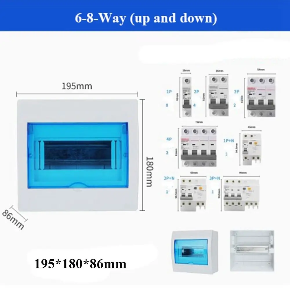 Scatola di giunzione impermeabile Custodia elettrica in plastica IP65 per PC serie HT 4/5/8/12/15/3-4/4-6/6-8/8-10/10-12WAY