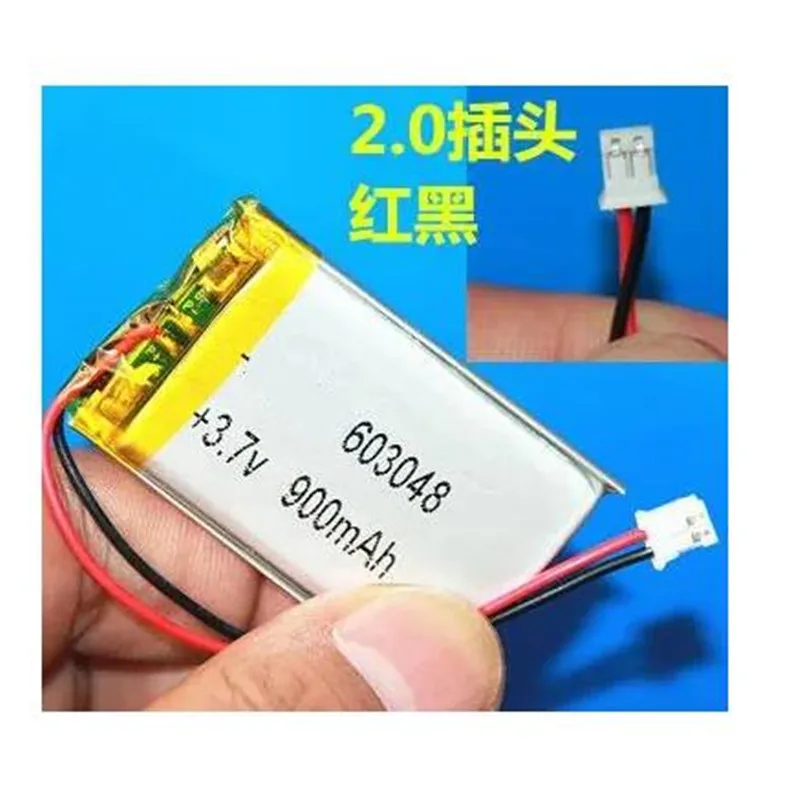 

2Pcs/Lot 603048 3.7V 900Mah Polymer Lithium Ion Li-po Li-ion Rechargeable Battery For Story Device