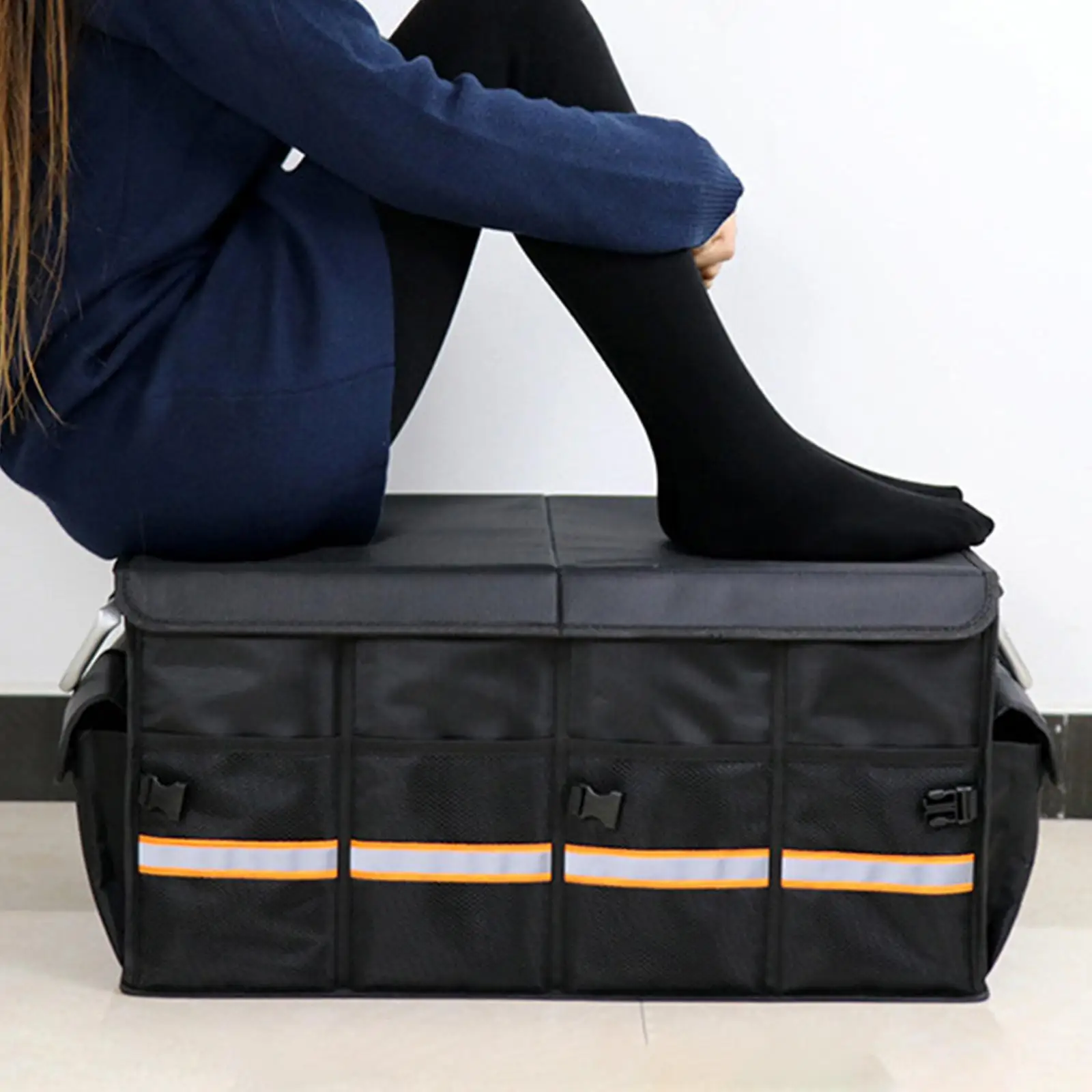 Car Trunk Organizer Multi Pockets Sturdy Expandable Anti Slip for SUV