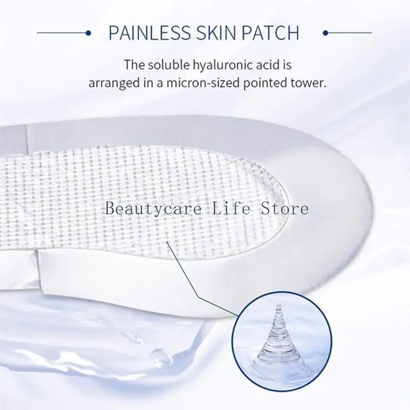 652C 1 Pair Micro-needle Eye Patches Cosmetics Mask Face Skin Care Microneedle Patch for Forehead Fine Lines