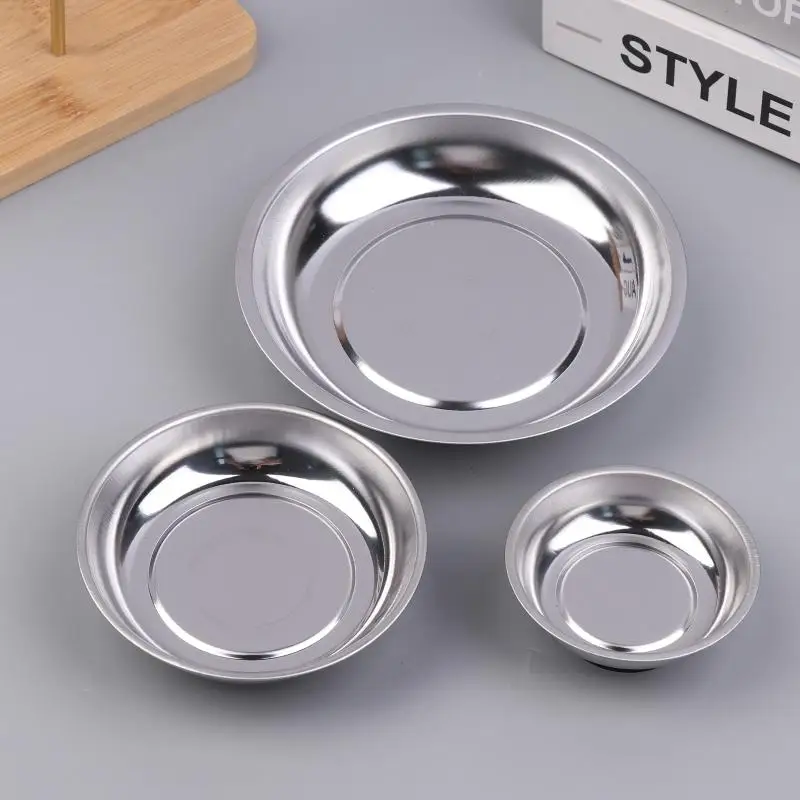 Sliver Circular Magnetic Parts Bowl 3