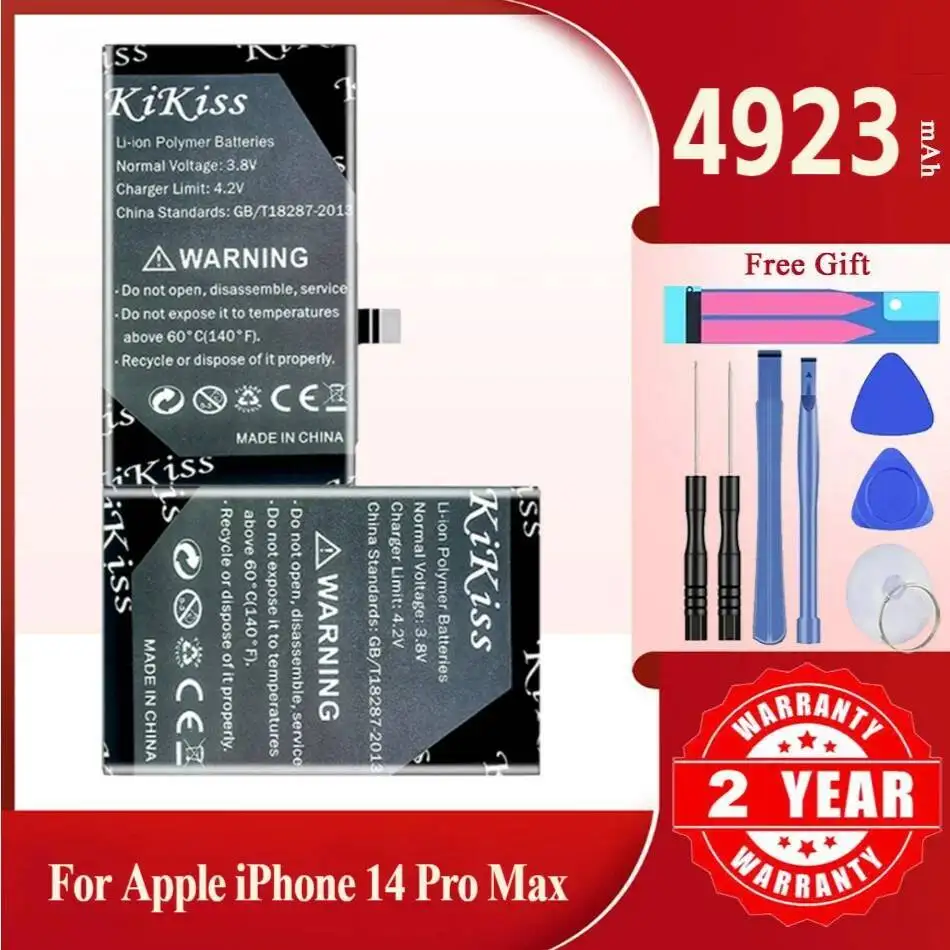

4923Mah Kikiss Battery 14 Pro Max For Apple Iphone