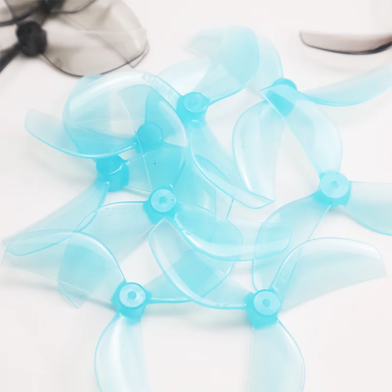 Nouveau 4 paires/8 pièces Gemfan 45mm hélice PC à 3 pales 1mm 1.5mm pour RC FPV course Freestyle 1.8 pouces Cinewhoop cure-dents Drones Mini