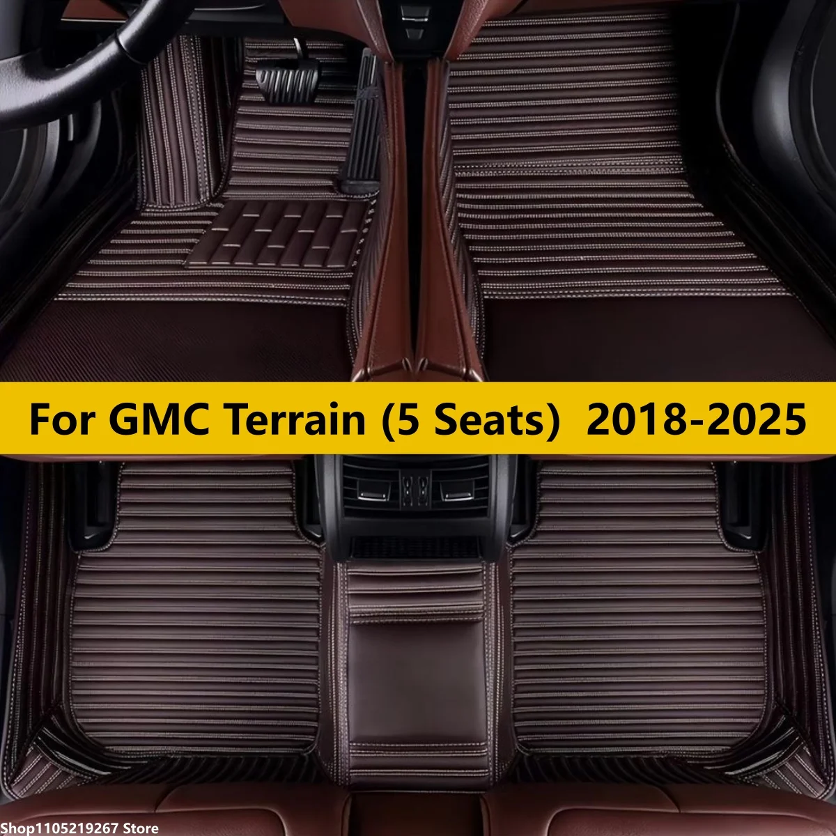

Car Floor Mats For GMC Terrain (5 Seats）2018 2019 2020 2021 2022 2023 2024 2025 Waterproof Tapetes Para Carro Car Floor Mats