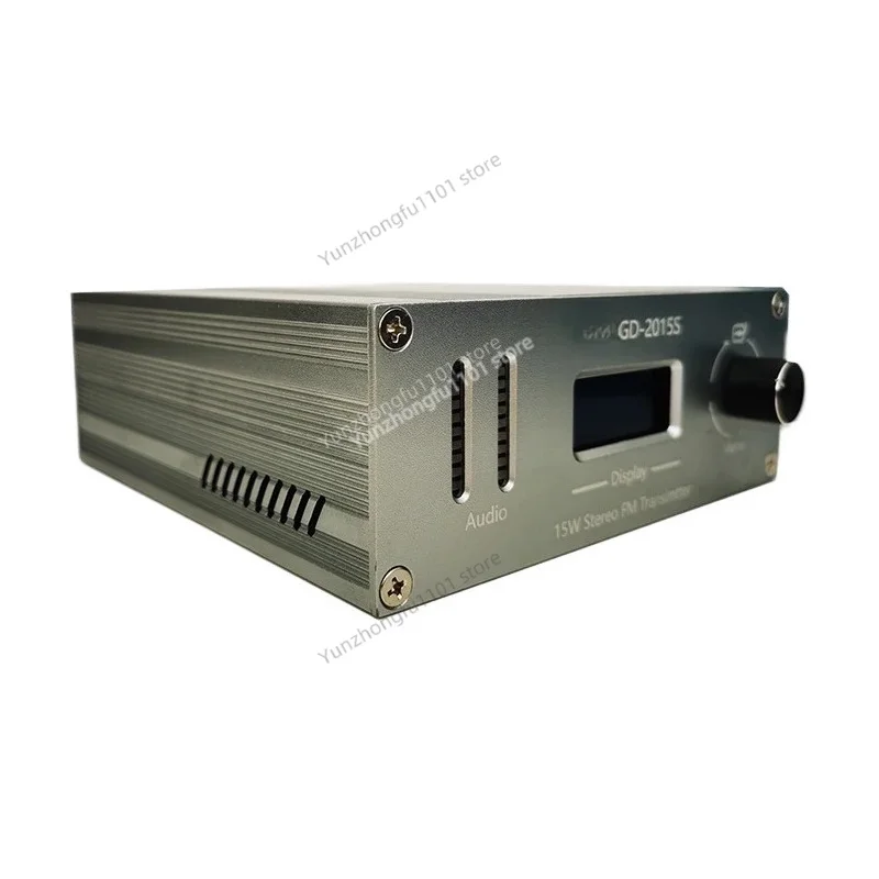 GD‑2015S 15W Stereo FM Broadcast Transmitter 87.5‑108MHz Continuous Output Broadcasting Device