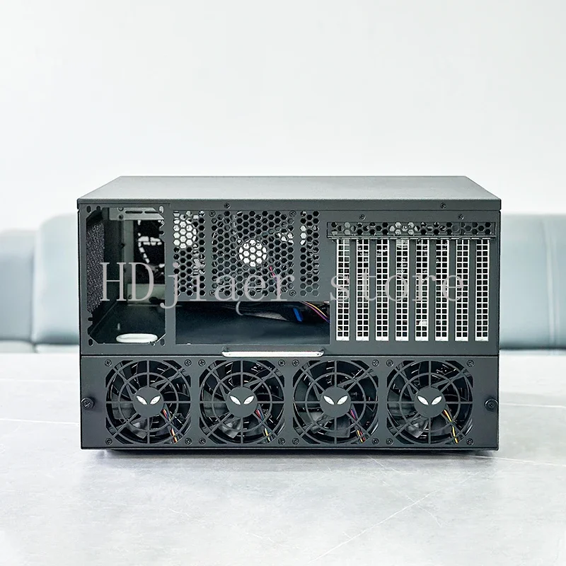 

12-Disk NAS chassis ATX main board ATX power supply 8 full-height slots Enterprise home AIO server chassis