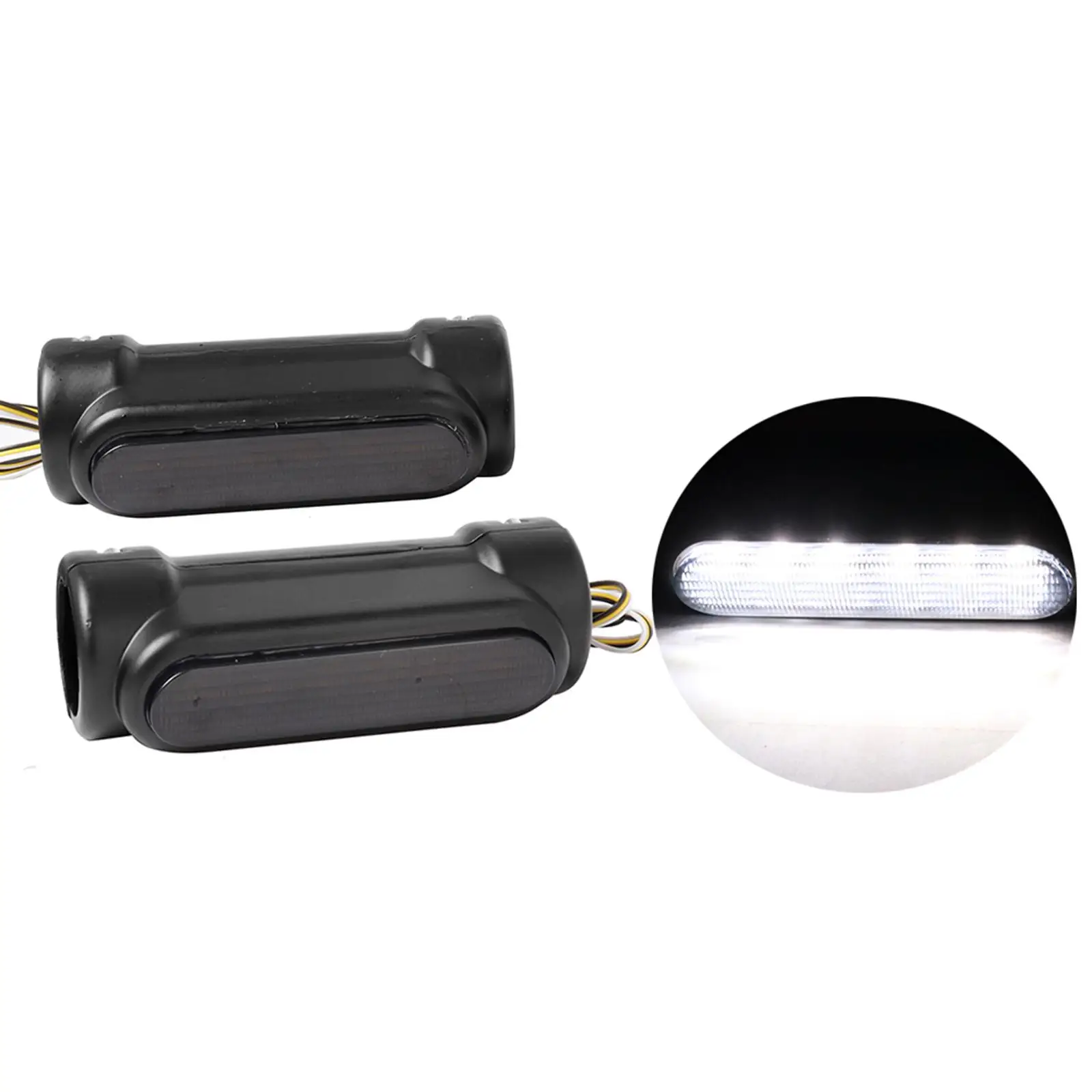 

2 шт. Яркие фонари для мотоциклов на руль, подходят для туристических, классических и винтажных мотоциклов