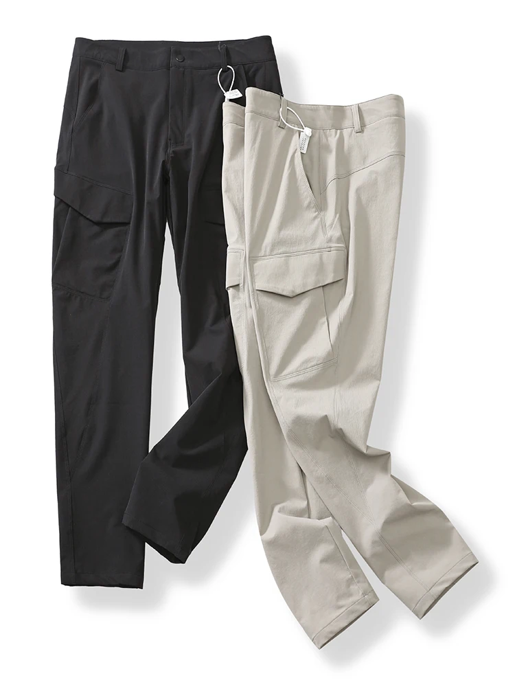 

Легкие, эластичные, водонепроницаемые, похожие на кожу, мужские тактические рабочие брюки для активного отдыха, повседневные, прямого кроя, осенне-зимние