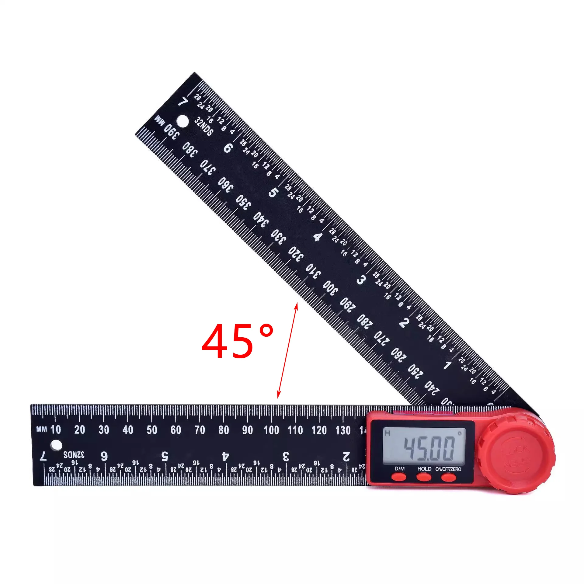 75 90 Degree Measuring Carpenter ToolsProtractors Digital Display Angle Level Ruler Goniometer Angle Finder Inclinometer