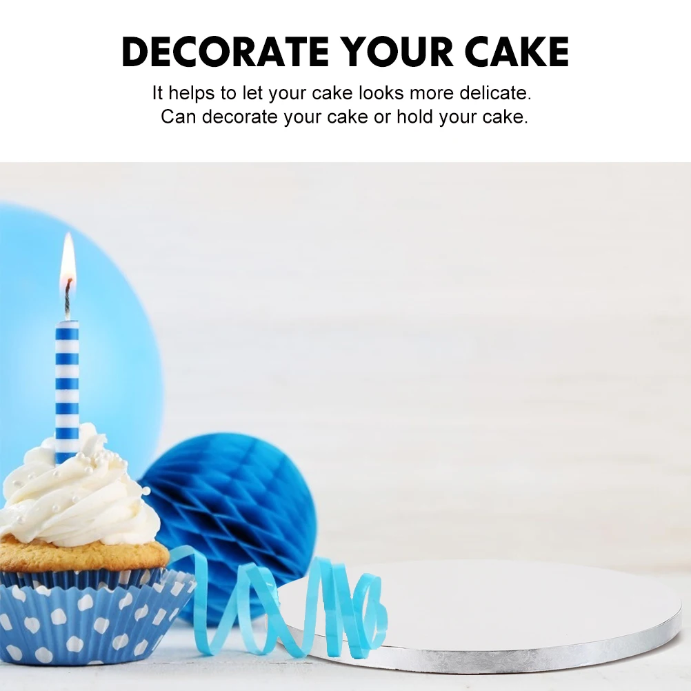 

4pcs Cake Mover Transfer Boards Round Base Plate Tools for Decorating Making Equipment Smooth Cake Serving