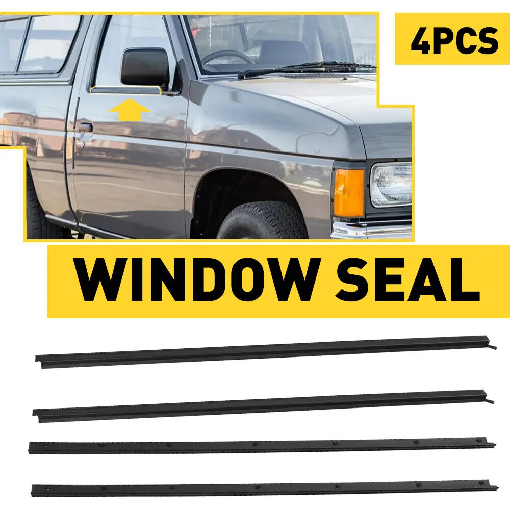 

Car Window Seal Belt Weatherstrip for Nissan Navara Truck Hardbody D21 1986-1997 Door Window Glass Seal Moulding Trim
