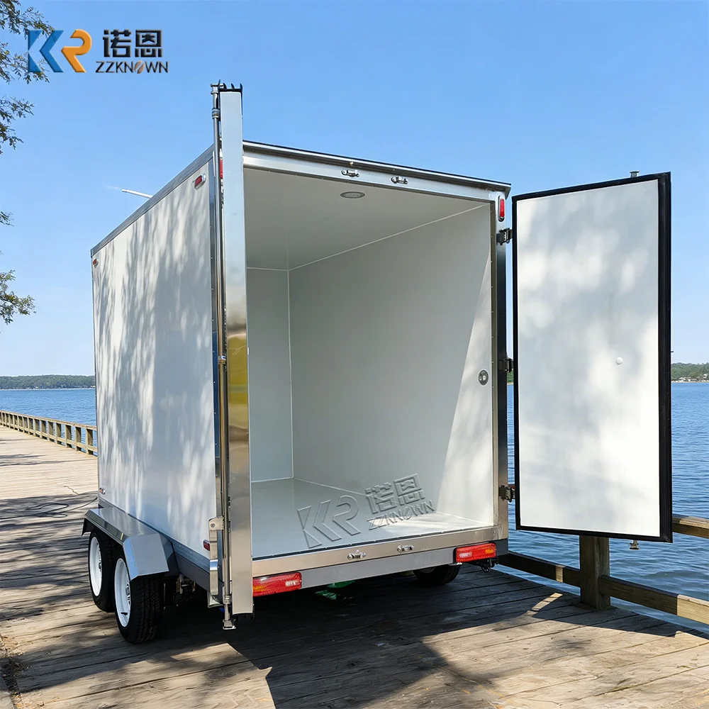 Remolque Refrigerado para Camiones de Almacenamiento en Frío, Remolque Refrigerado Móvil Personalizable para Distribución en Cadena de Frío