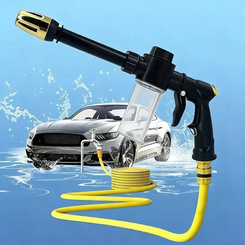 Bewässerungswerkzeuge Gartenbewässerungsschlauch Wasserpistole Autowaschsprüher Hochdruck-Autowaschpistole Einstellbarer Schaumsprüher