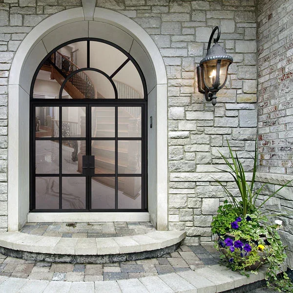 

Competitive Price Window and Door Manufactures Custom Steel Windows and Doors Glass Doors with Grill Design for Home