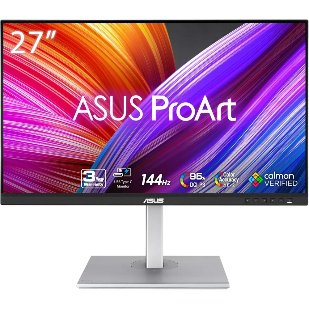 

27” 1440P Professional Monitor (PA278CGV) - IPS, QHD (2560 x 1440), 144Hz, 95% DCI-P3, Calman Verified, USB-C PD 90W