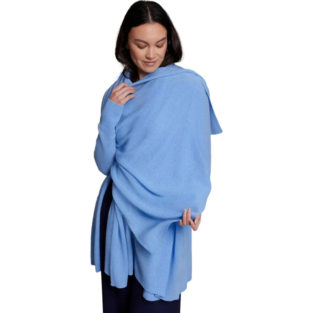 럭셔리 경량 100% 캐시미어 여행용 랩 편안한 여행을 위한