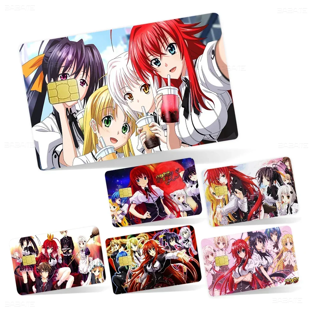 Anime High School DxD Stickers Anime Save Funny Shell Ultra Thin No Fade Sticker Skin Cover Film For Debit Credit Card