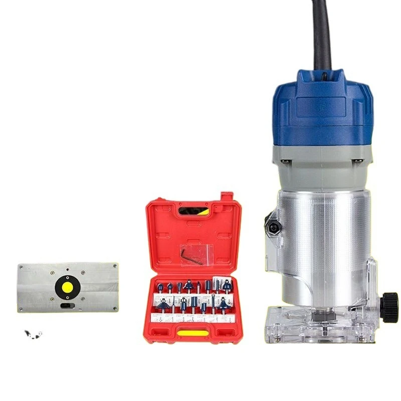 

Woodworking slotting machine, multi-functional cutting power tool, flip-chip plate aluminum-plastic plate engraving