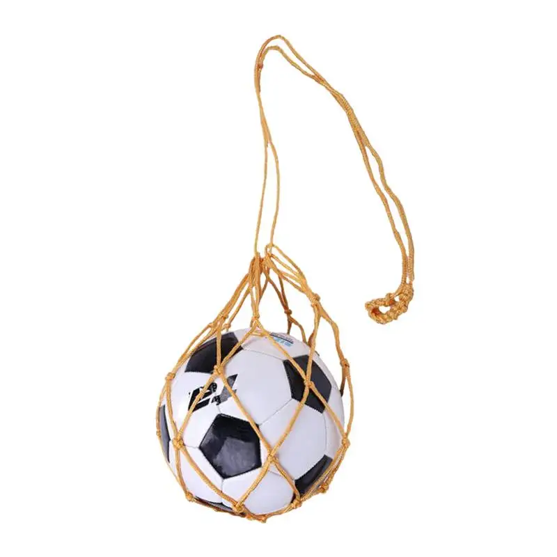 Youth Football Self Trainer Kick Net Pocket Professional Outdoor Sport Nylon Net basket Bag Solid Mesh Soccer Ball Carry Bag