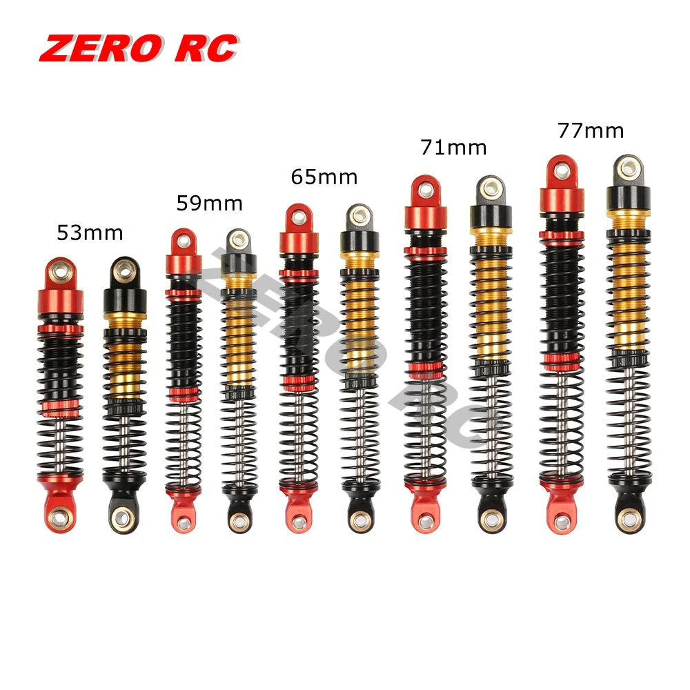 53mm 59mm 65mm 71mm 77mm METAL Threaded Shock Absorber Oil Damper For 1/12 Mini Crawler MN WPL Toy Rc Car 1/18 TRX4M Bronco FMS