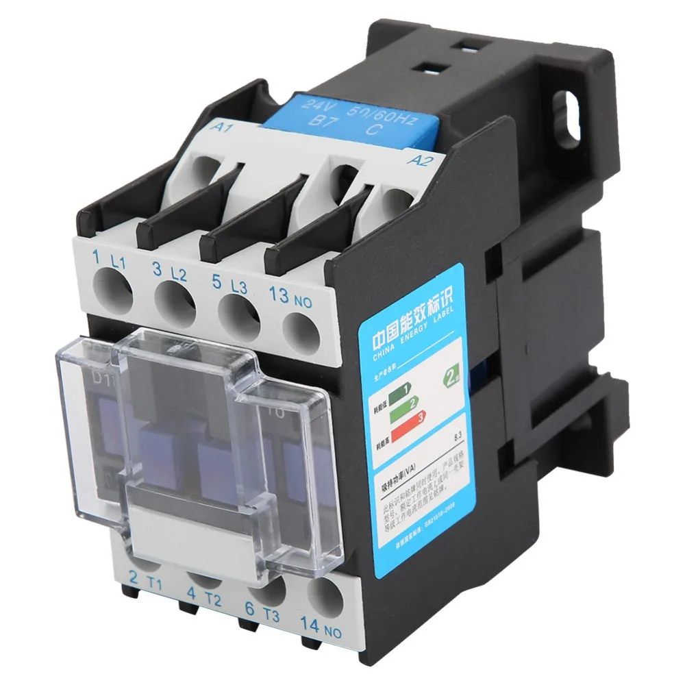 High Sensitivity CJX2-1810 AC Contactor 18A 24V/48V/110V/380V AC Electric Contactor Industrial Contactor Fixed Type Installation