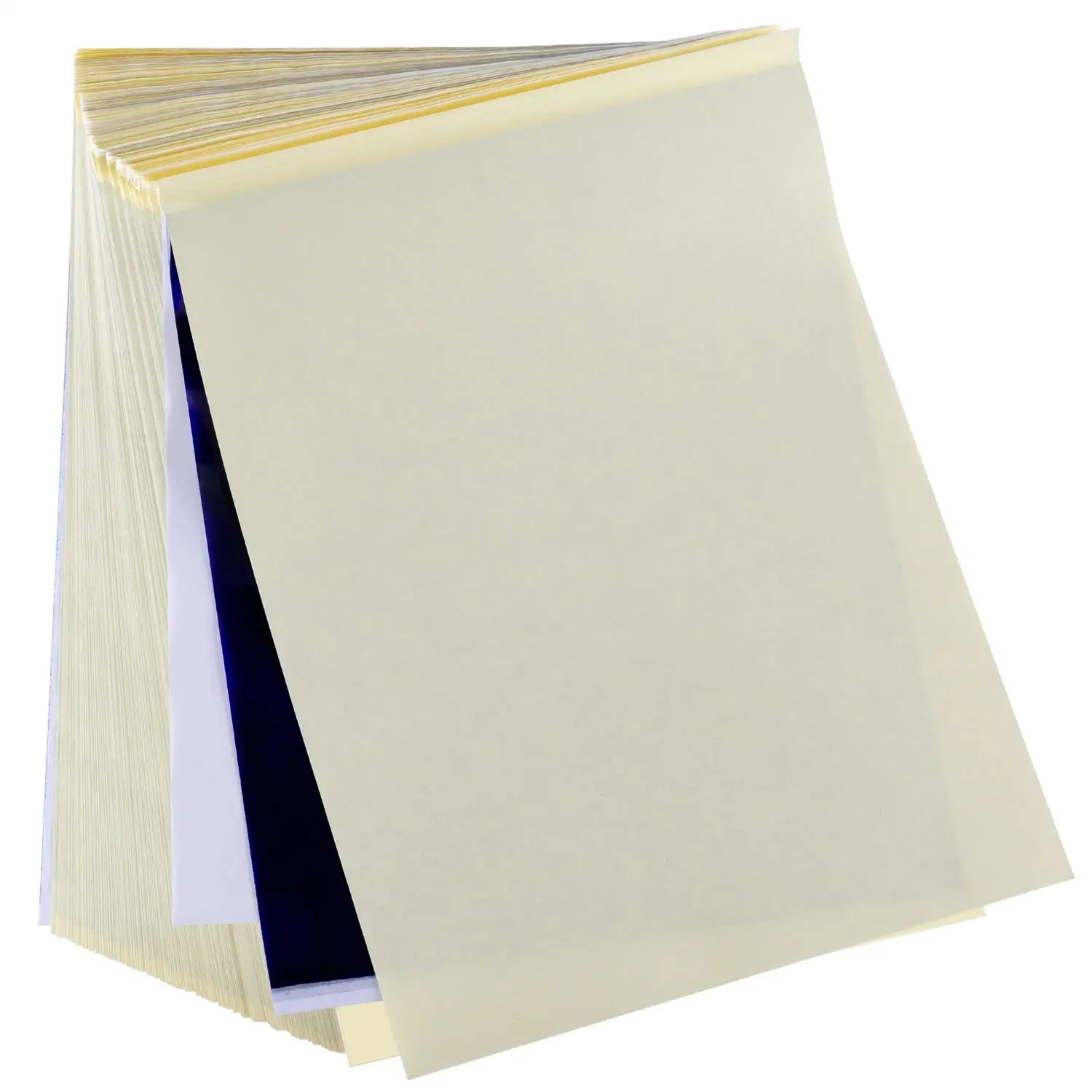 

Tattoo Transfer Paper 100 Sheets Stencil Paper for Tattooing Large 8.25x11.75 Inches with Carbon for Easy Image Transfer