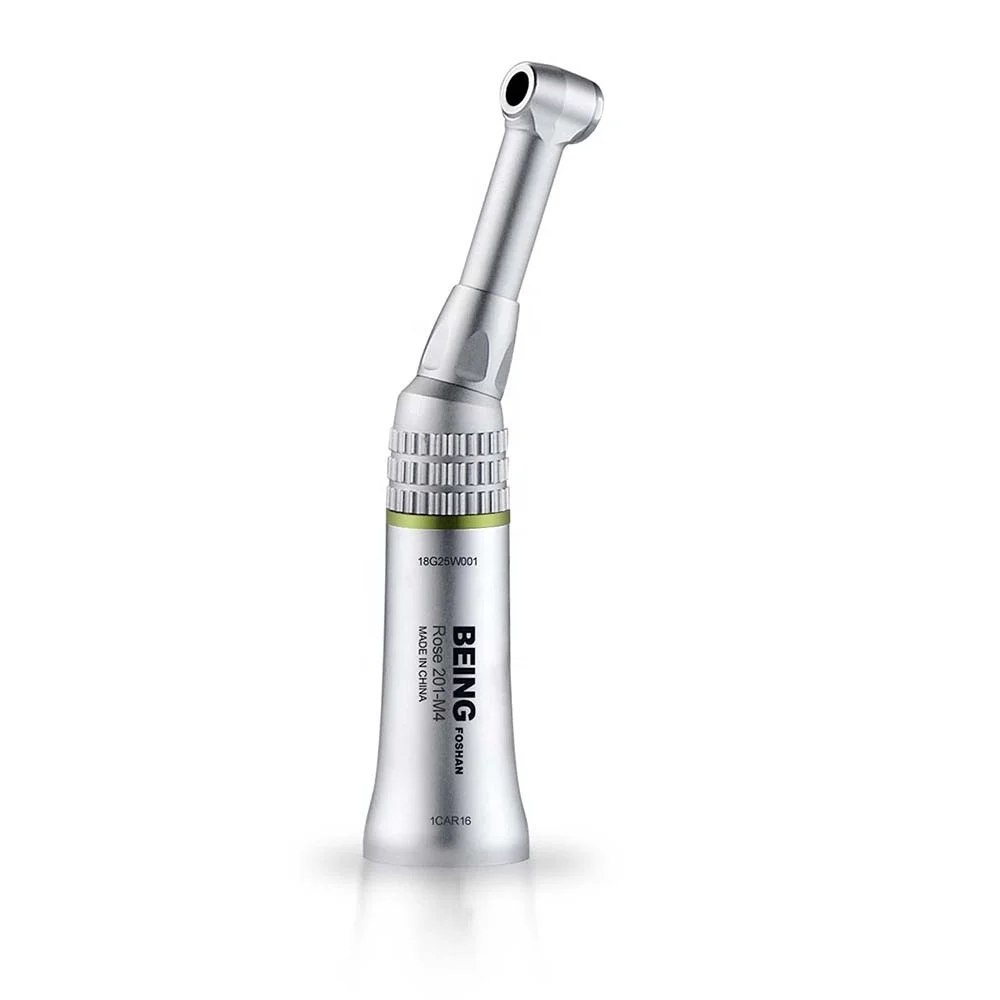 Being Den  tal Clinic Products 16:1 Reduction Contra Angle Surgical Push Button Den tal Laboratory Handpiece with External Spray