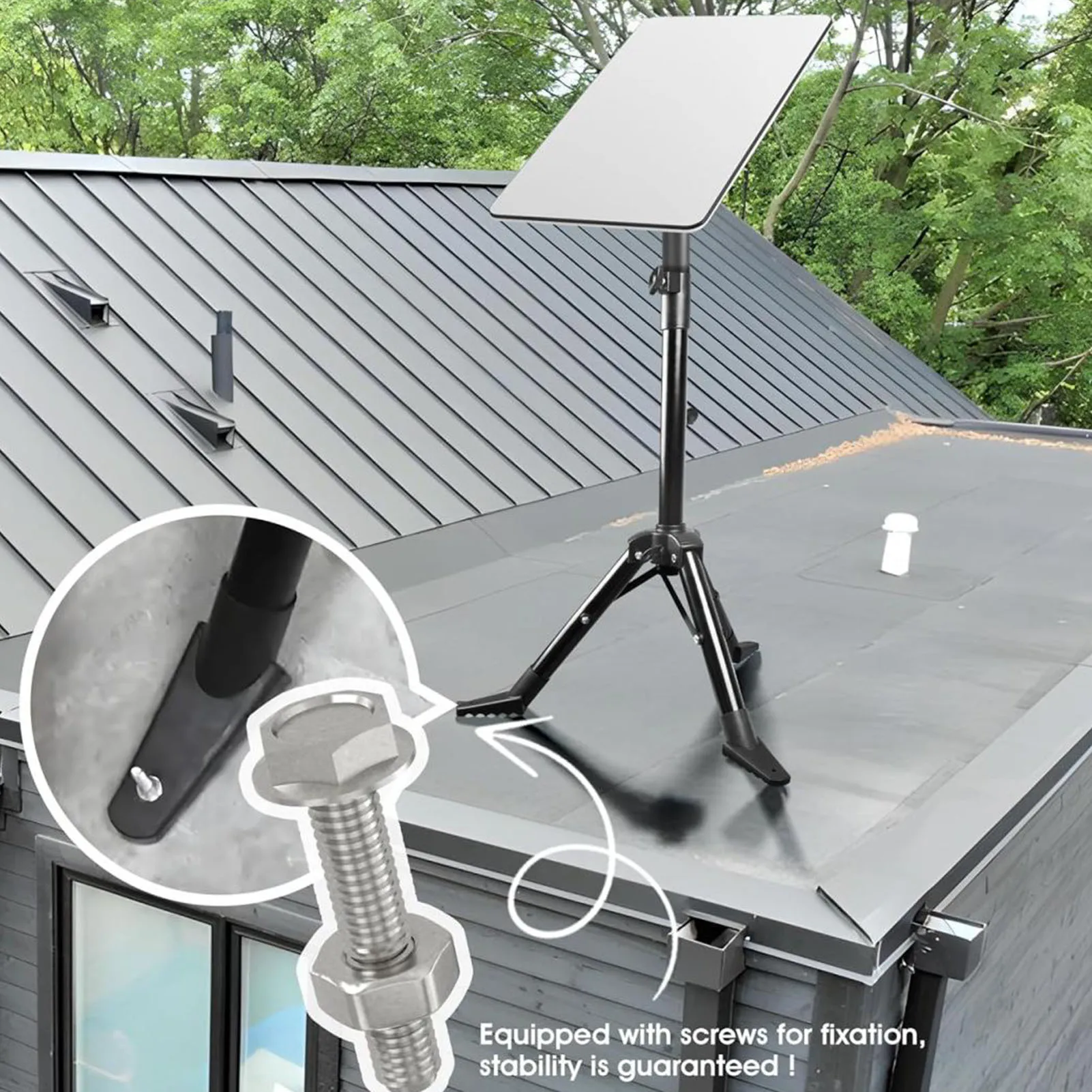 

Antenna Support Stand High Load Capacity Stable Structure Foldable Tripod for RV Travel Yacht for Starlink V2 V1 Device