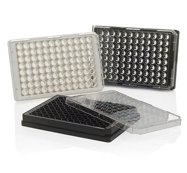TC Surface Black Transparent Bottom Plate 96 Well Black/Clear Bottom Plate fast shipping