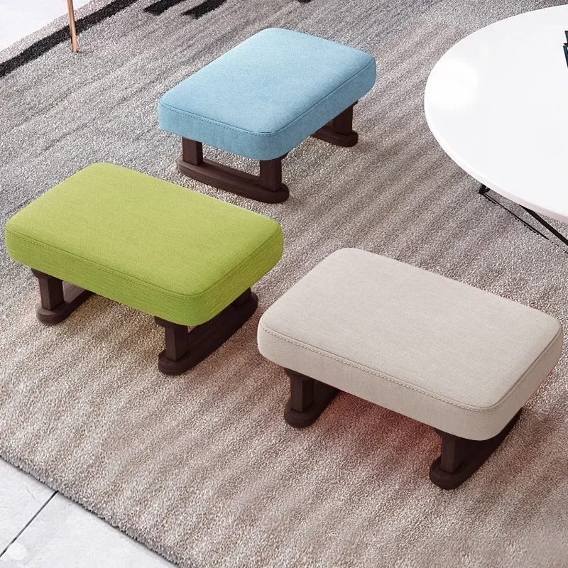 

Creative Small Wood Chair Household Shoe Changing Stool Ins Sofa Living Room Foot Rest Stool Tea Table Children Bathroom Footsto