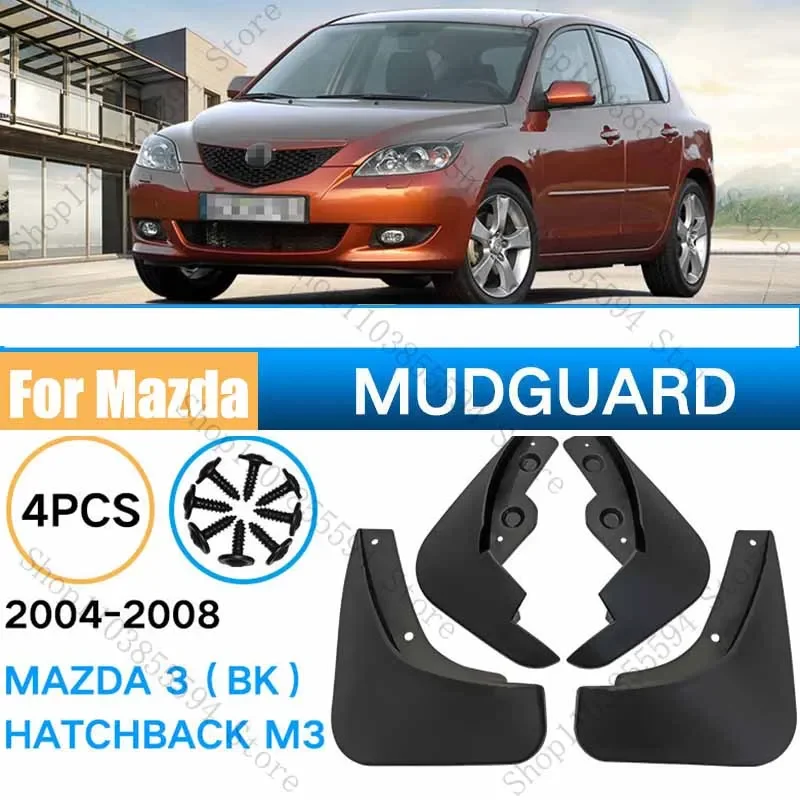 

Mudguard For Mazda 3 2004-2008 Front Rear 4pcs Mudflaps Mudguards Car Accessories Splash Guard Fender