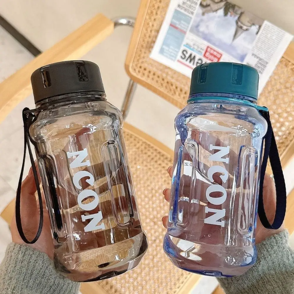 850/1100/1300ml Clear Water Bottle Portable Leakproof Large Capacity Travel Kettle Lightweight Water Jugs