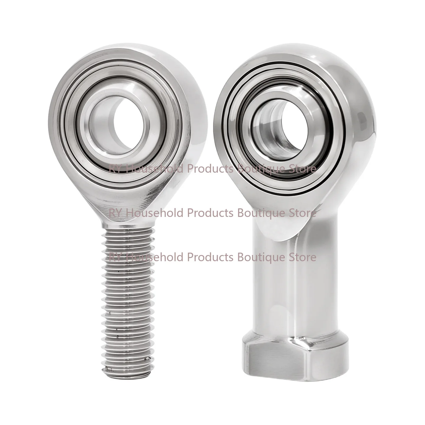 304 Stainless Steel Spherical Rod End Bearing Connecting Rod  Coarse and Fine Internal & External Threads M5 M6 M8 M10 M12 ~ M24