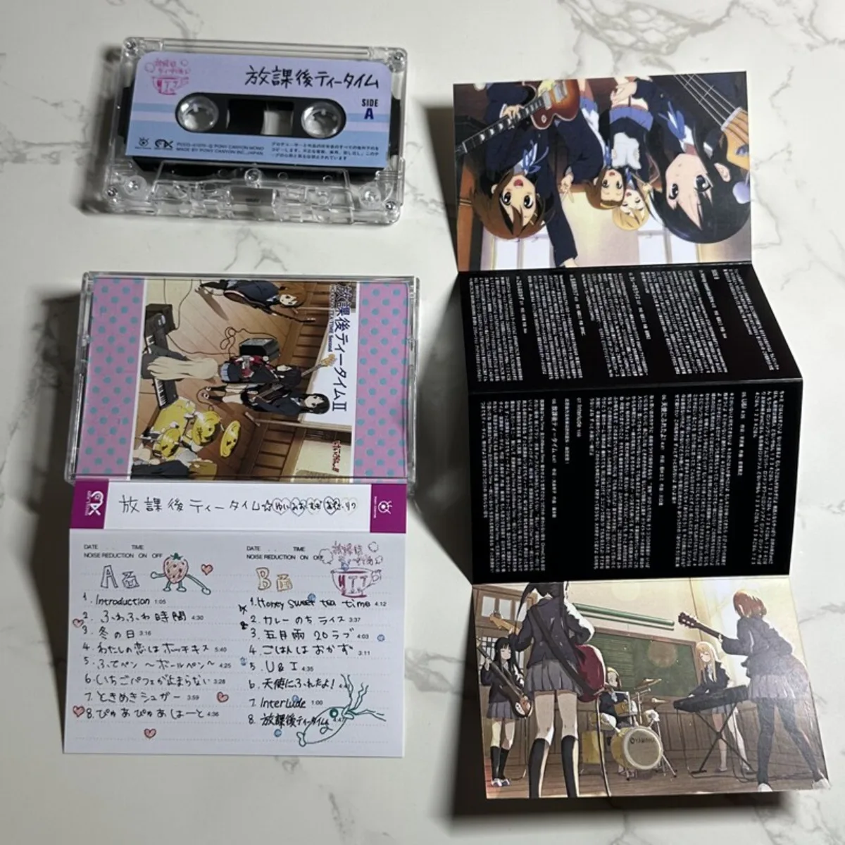 K-ON! Houkago Tea Time II Anime Theme Song Cassette Tape with Lyric Book Classic J-Pop Music Collection for Anime Enthusiasts view 3