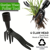 Stand Up Weed Puller Claw Tool Engineering Plastic Weeding Head Replacement Garden Foot Pedal Digging Grass Shovel Root Remover