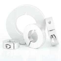 Factory Outlet Aluminum Alloy One Piece Clamp-On Retaining Ring Stop Screw Type Shaft Collar