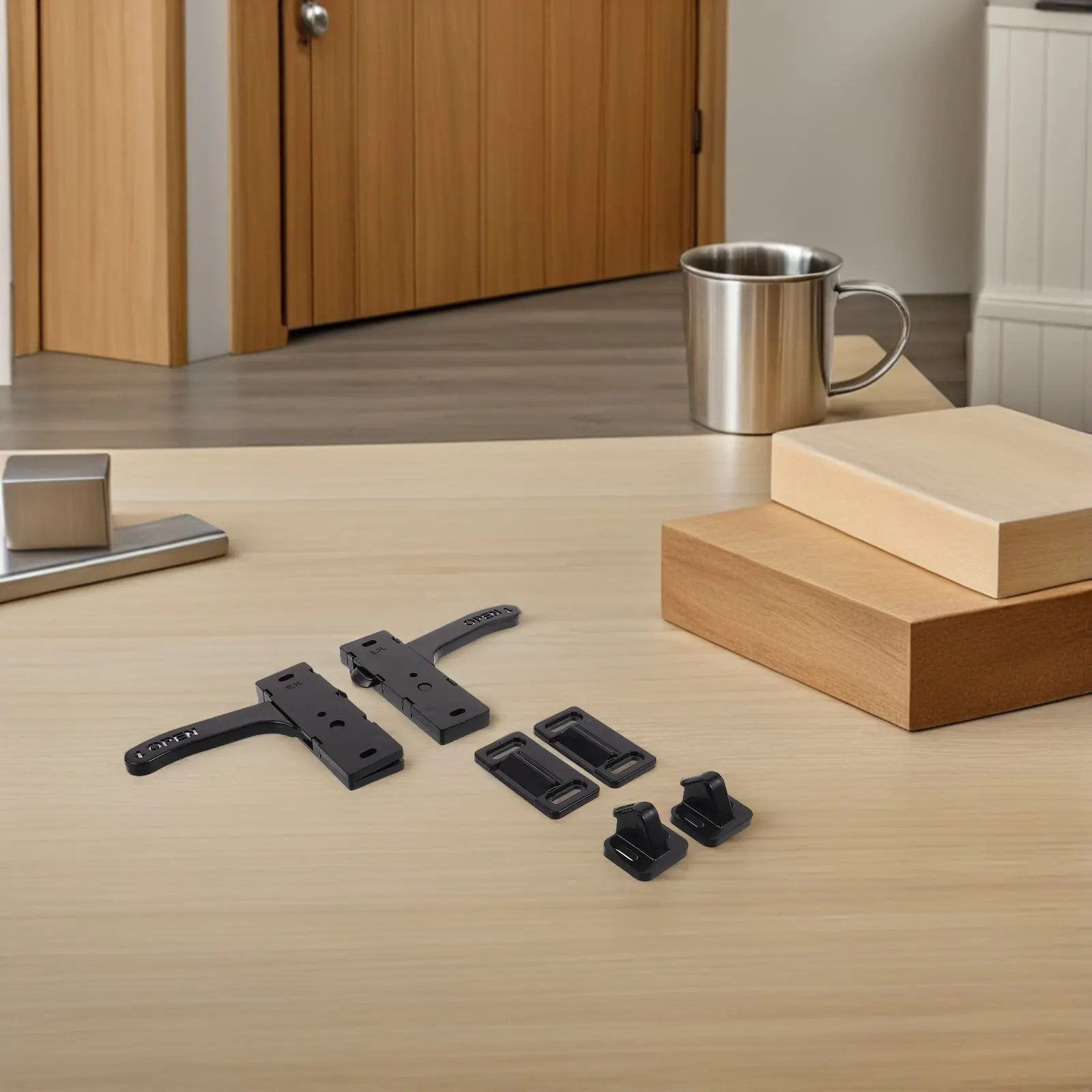 

2 Sets Rv Screen Door Latch Handle Kit Sturdy Universal Camper Trailer Motorhome Screen Door Replacement Hardware