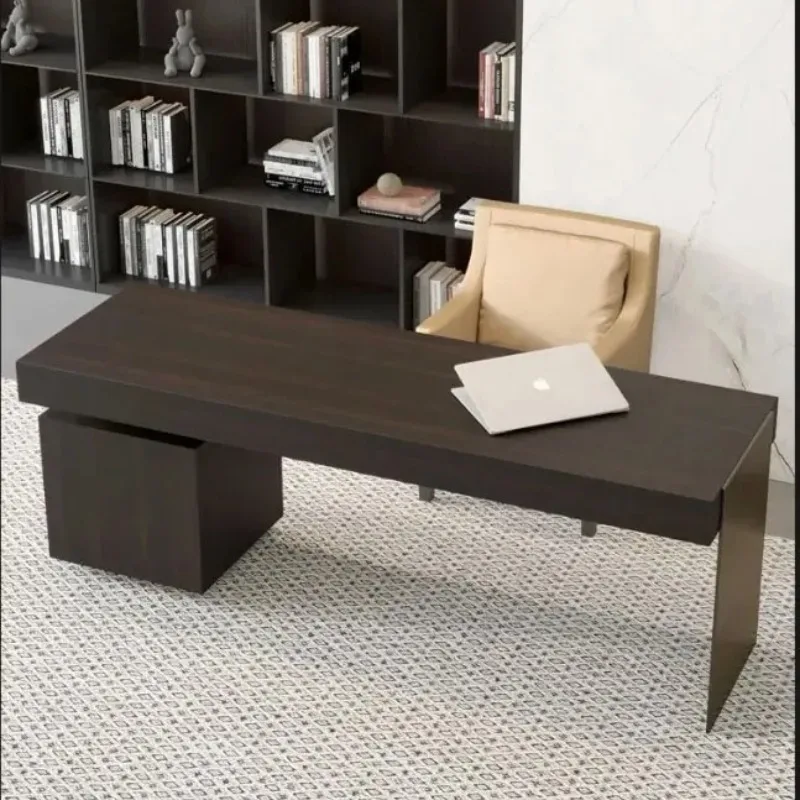 

Итальянский минимализм, роскошный дизайн, современный кабинет, офисный стол, офисный стол, вилла, элитная офисная мебель, мебель для бюро De Chambre