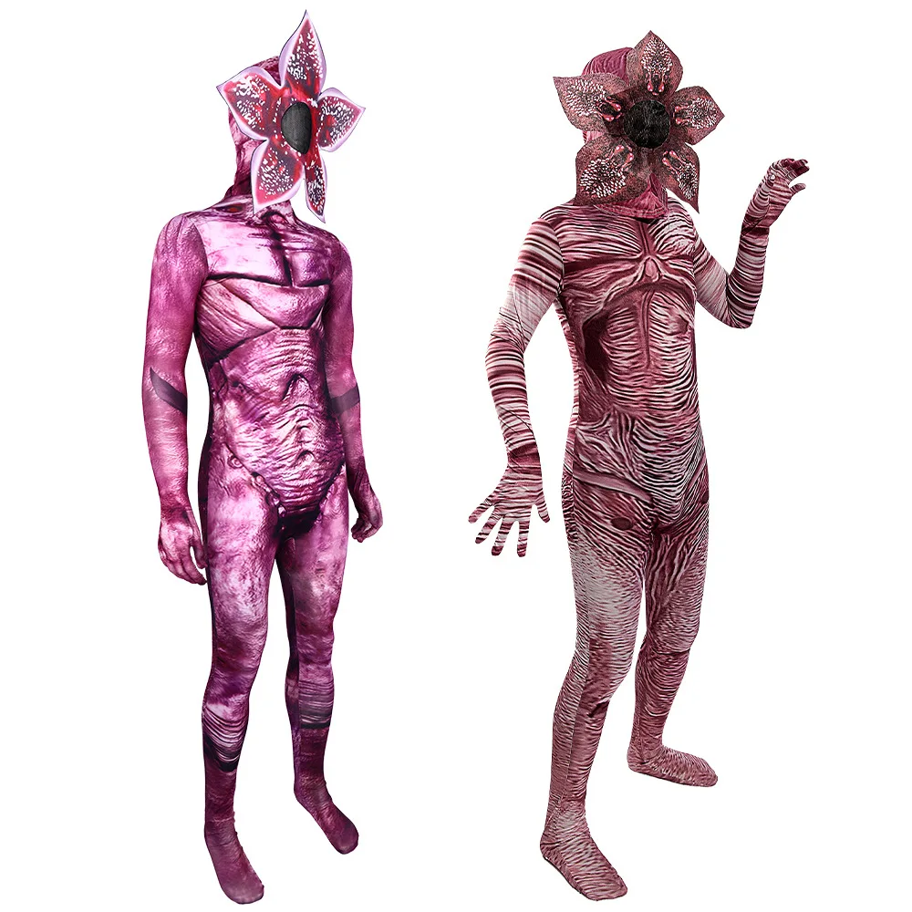 

Cannibal Flower Jumpsuit Halloween Festival Horror Tight Pants Costume Party Carnival Anime Set Cos Boys Girls Novelty Clothing