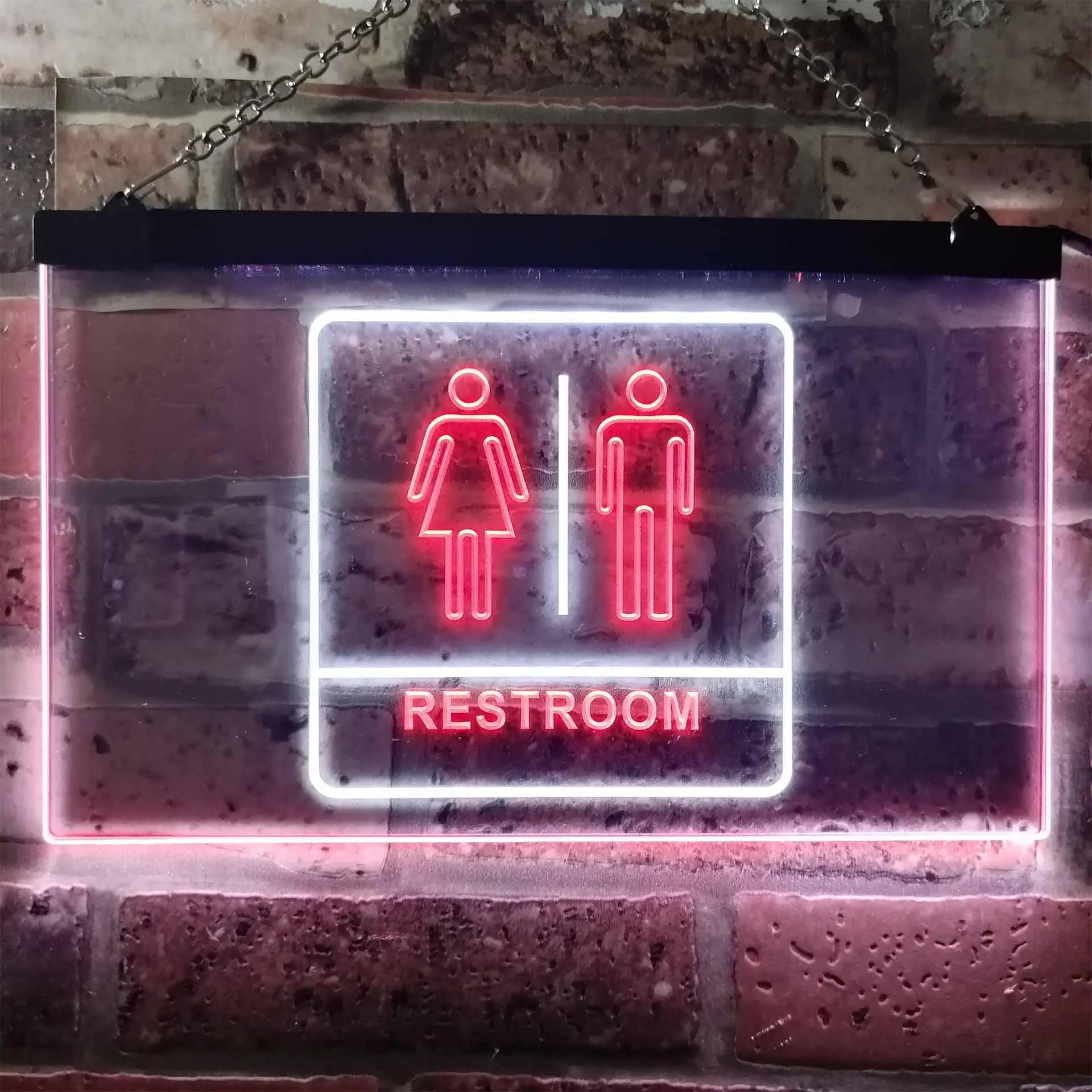 

Men Women Toilet Restroom WC Dual-color LED Neon Sign st6-i1029