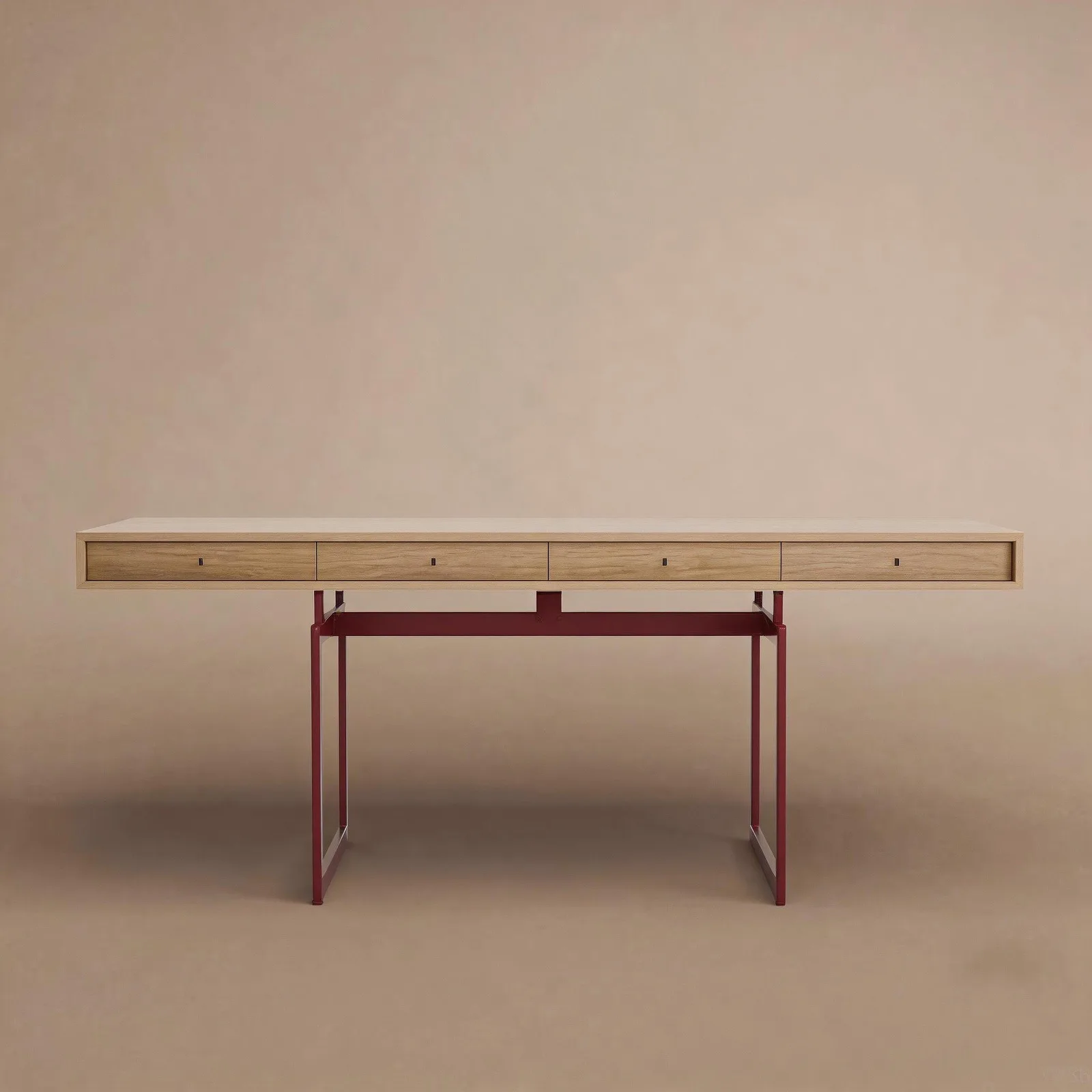 Solid wood minimalist light luxury modern desk living room double study