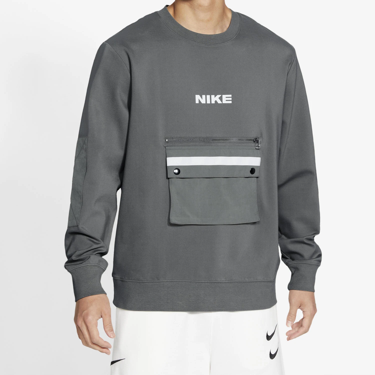 

Новая зимняя мужская повседневная спортивная толстовка Nike Authentic с круглым вырезом DA0070-068