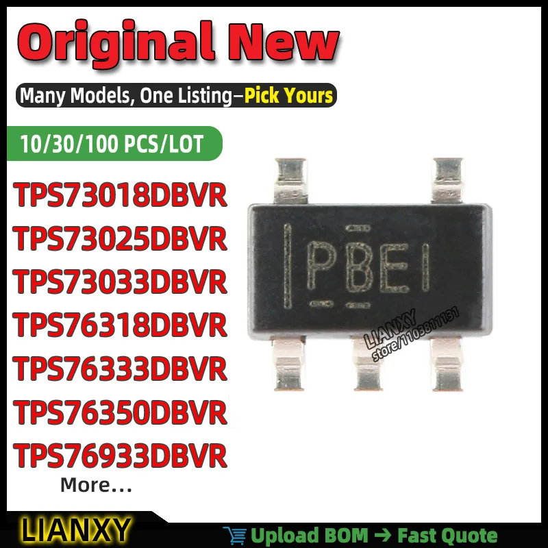 TPS76318DBVR TPS76333DBVR TPS76933DBVR TPS73033DBVR TPS76350DBVR TPS73025DBVR TPS73018DBVR TPS73030DBVR SC-74A LIN REG Brand New
