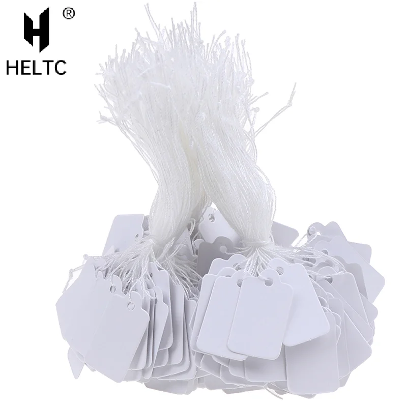 300Pcs label tie string strung ticket jewelry merchandise display price tags