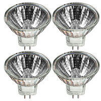 4-Pieces MR11 Light Bulbs 6V 12V 220V 5W 10W 35W Replacement Fiber Optics Christmas Tree Bulb G4/GU4/GZ4 Bi-Pin Base